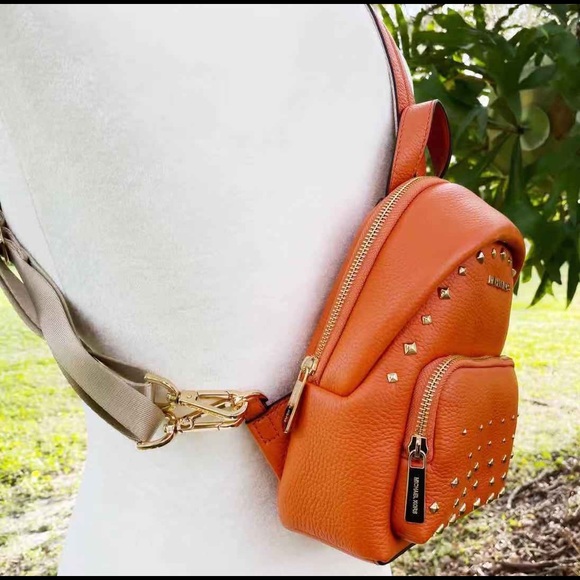 Michael Kors Convertible Backpack studded orange - Picture 12 of 12